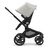 Refurbished Bugaboo Fox 5 bassinet and seat stroller black base, midnight black fabrics, misty white sun canopy - Thumbnail Slide 3 of 9