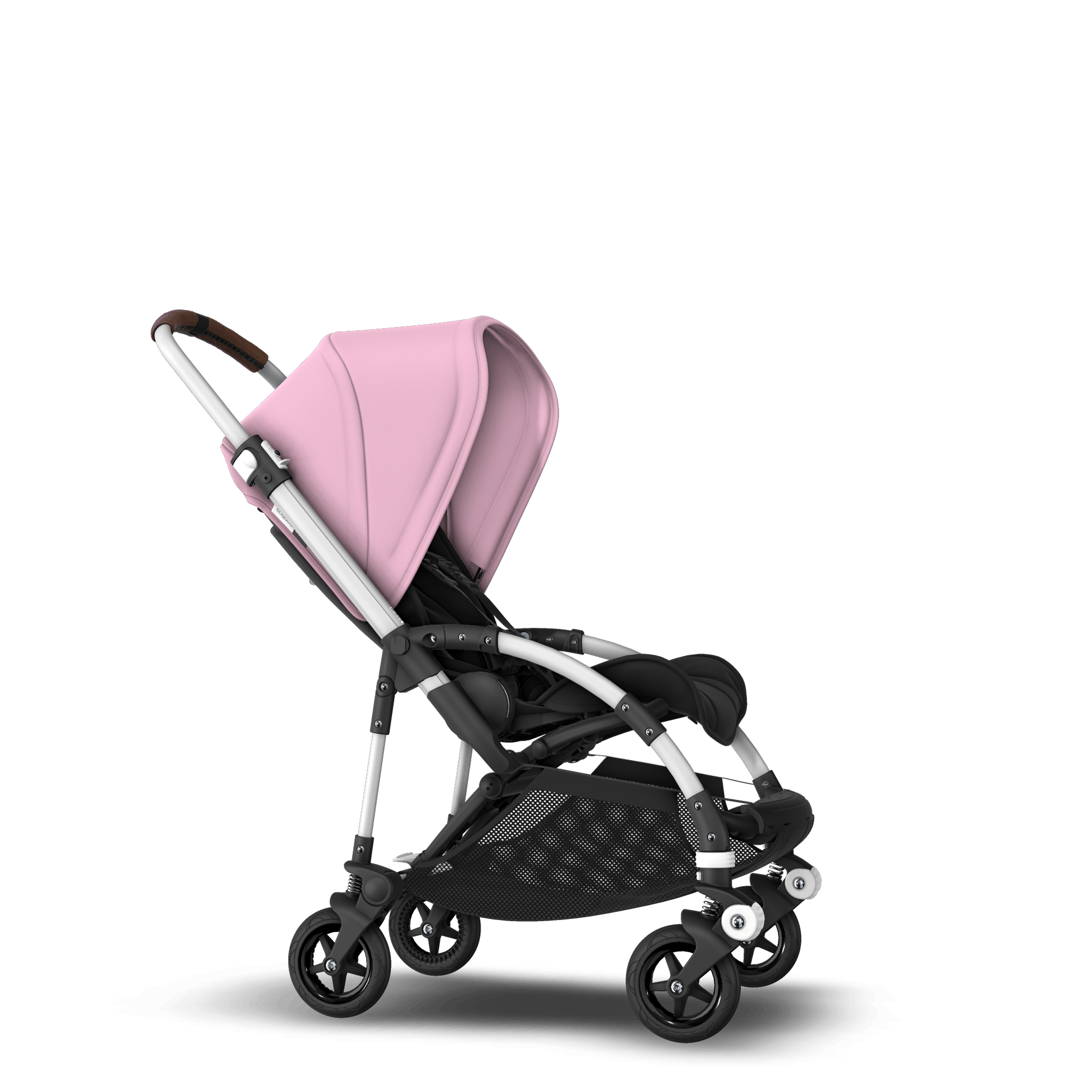 Bugaboo Bee5 Seat stroller with self stand soft pink sun canopy