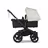 Bugaboo Donkey 5 twin stroller black base, midnight black fabrics, misty white sun canopy - Thumbnail Slide 2 of 12