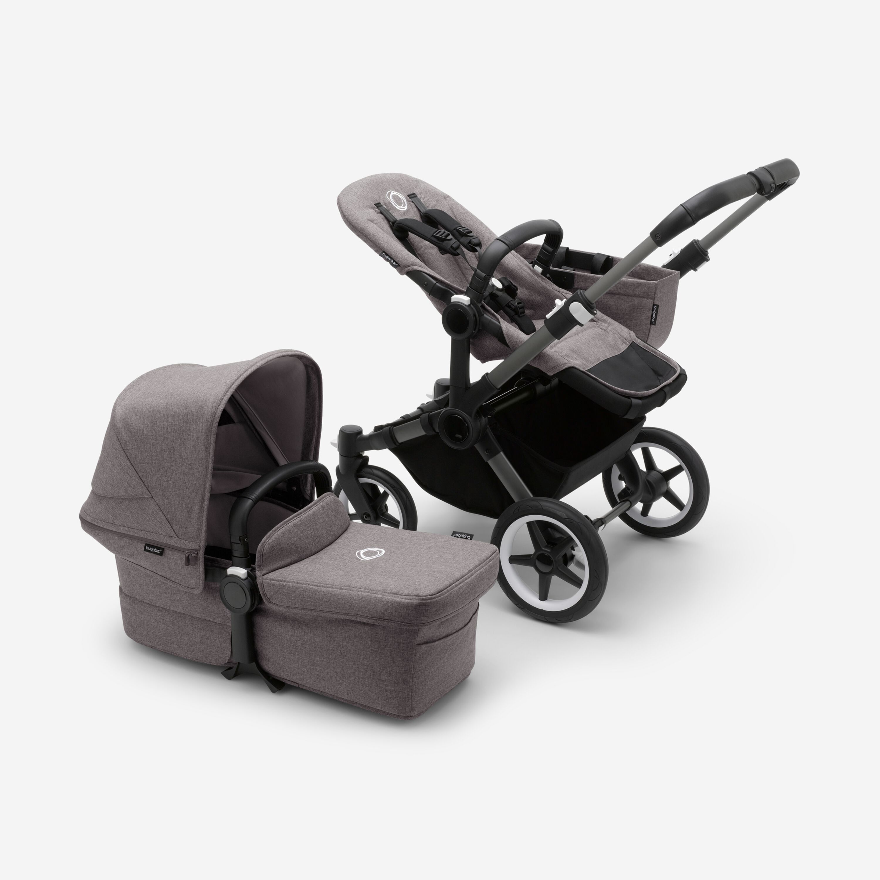Refurbished Bugaboo Donkey 5 Mono complete GRAPHITE/GREY MÉLANGE-GREY MÉLANGE - Main Modal Image Slide 4 of 6