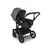 PP Bugaboo Donkey 5 Mono bassinet and seat stroller black base, midnight black fabrics, grey mélange sun canopy - Thumbnail Slide 2 of 4