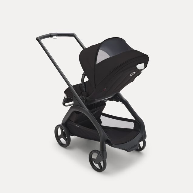 Bugaboo Dragonfly seat pram black base, desert taupe fabrics, desert taupe sun canopy - Main Image Slide 11 of 16