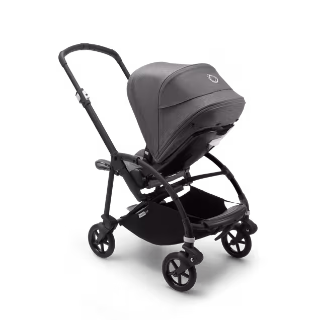 Bugaboo Bee 6 bassinet and seat stroller grey mélange sun canopy, grey mélange fabrics, black base - Main Image Slide 3 of 3