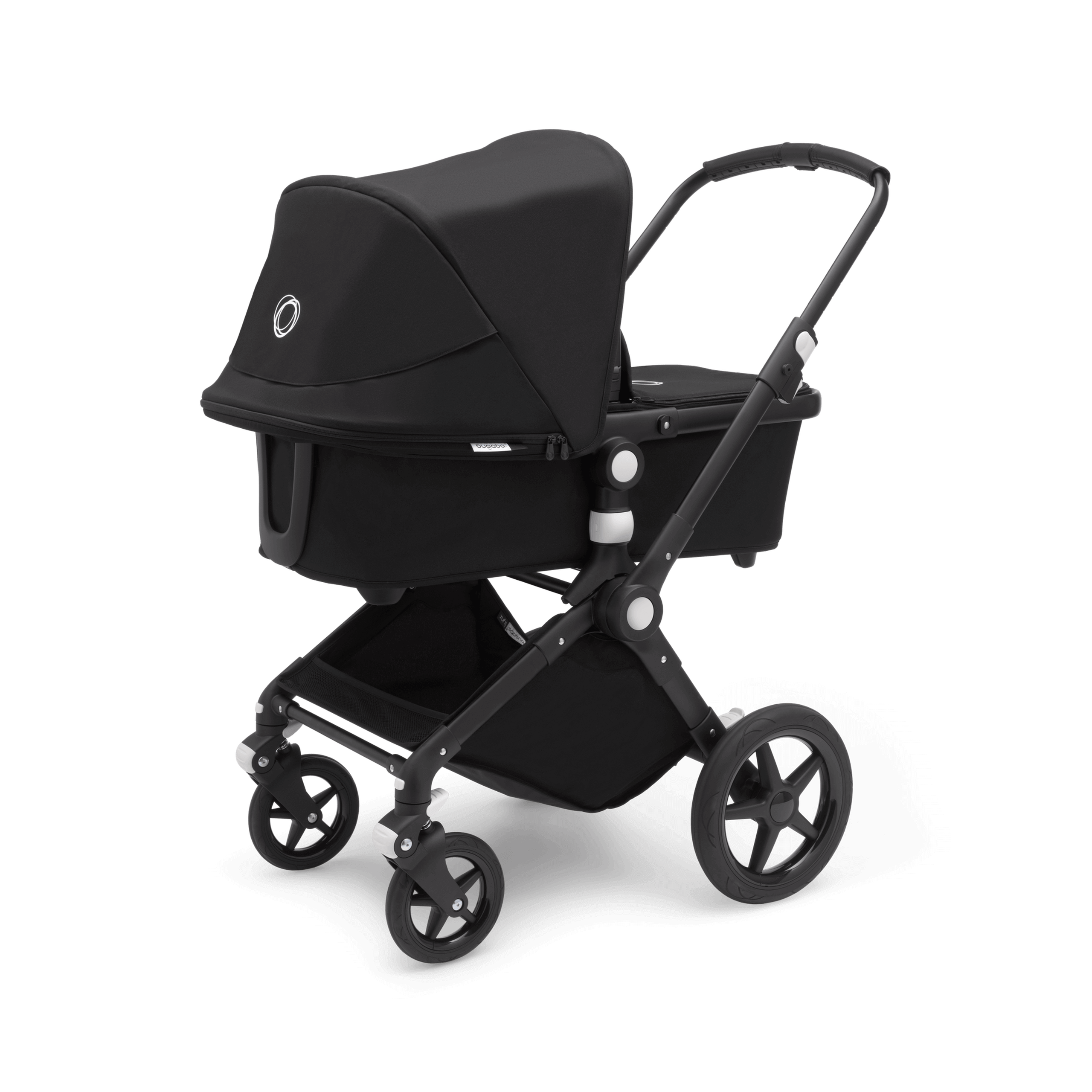 Bugaboo Lynx bassinet and seat stroller black sun canopy, black fabrics, black base - Thumbnail Slide 2 of 5