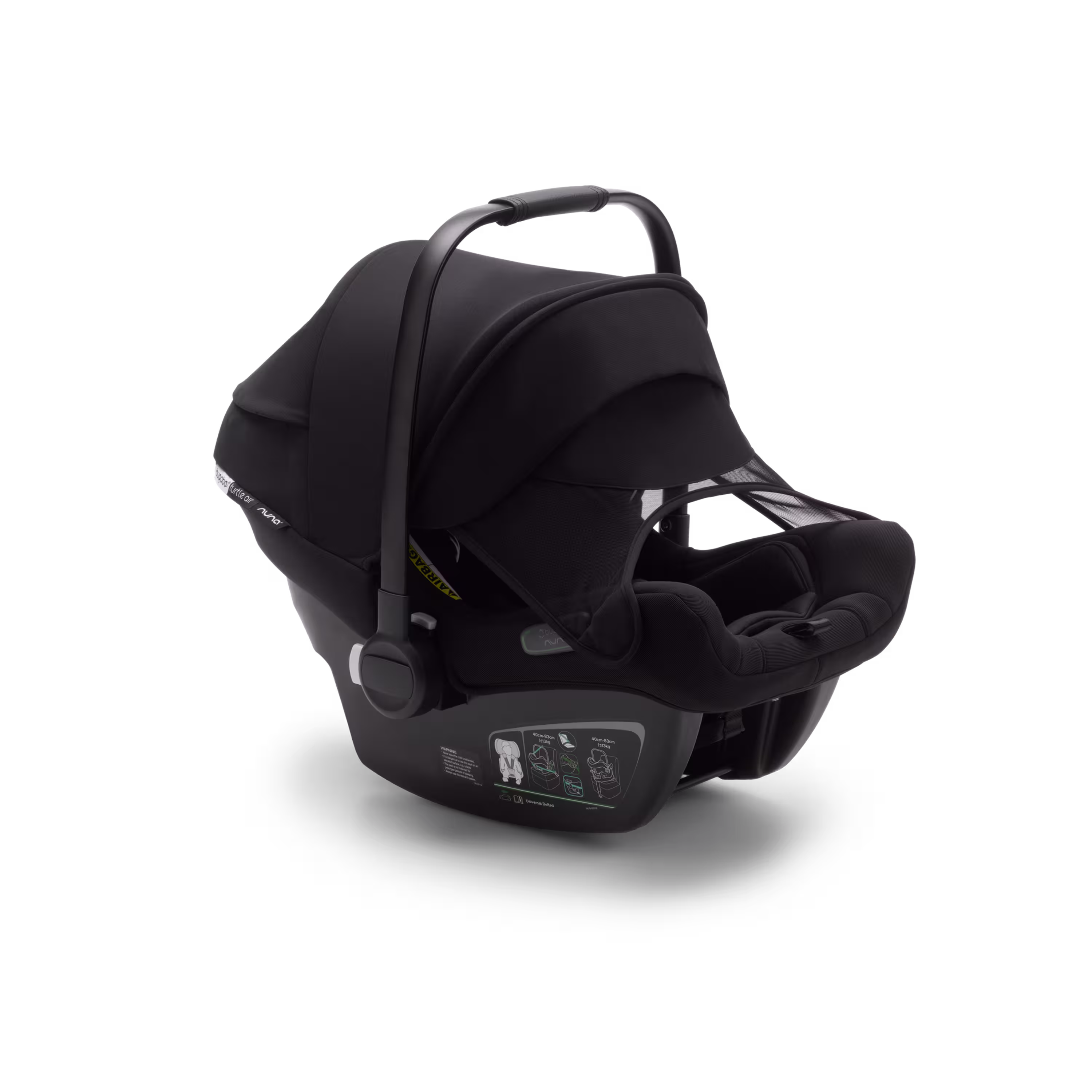 Bugaboo Bee 5 travel system black sun canopy, black fabrics, aluminium base - Main Modal Image Slide 12 of 15