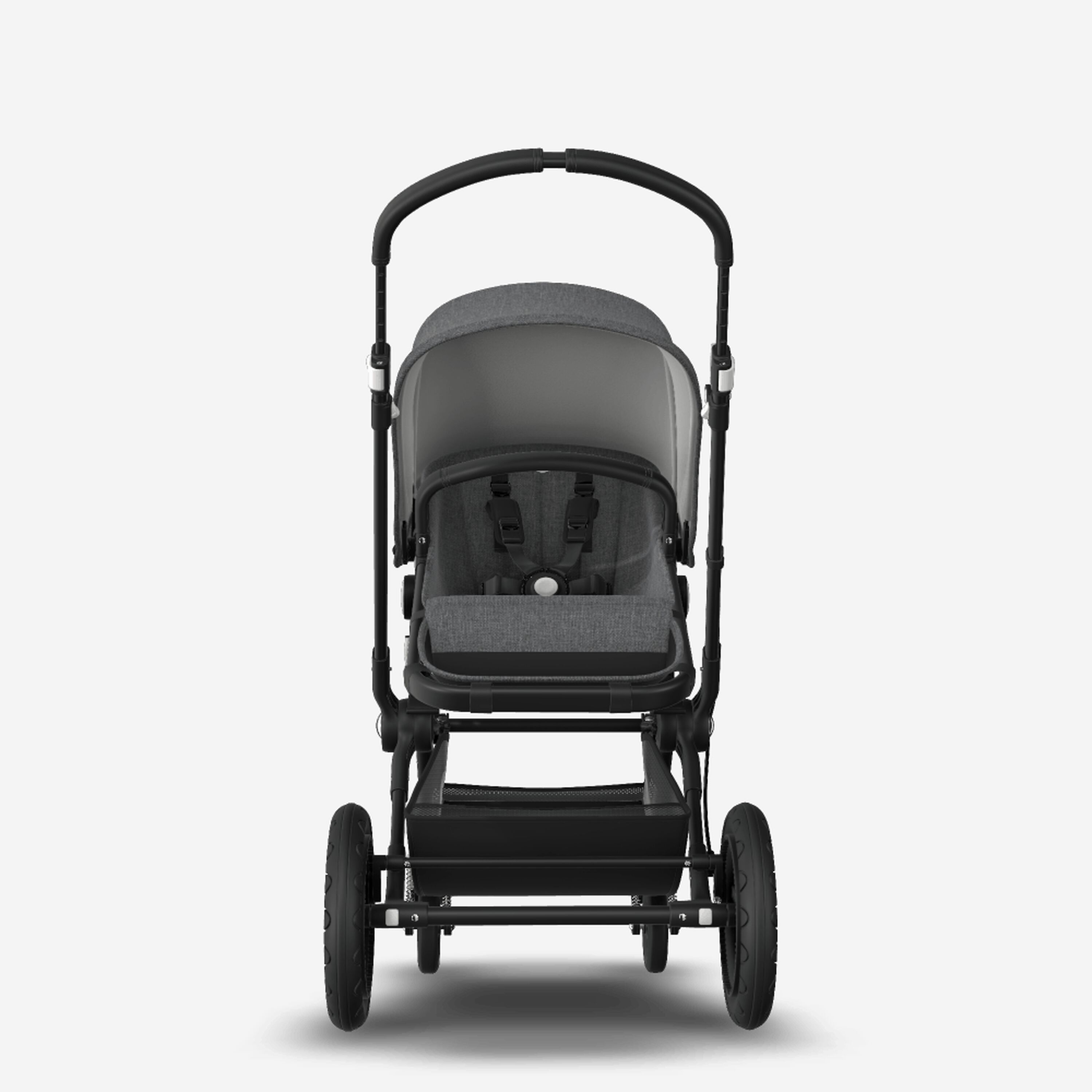 Bugaboo Cameleon 3 Plus seat and bassinet stroller grey melange sun canopy, grey melange fabrics, black base - Main Modal Image Slide 4 of 8