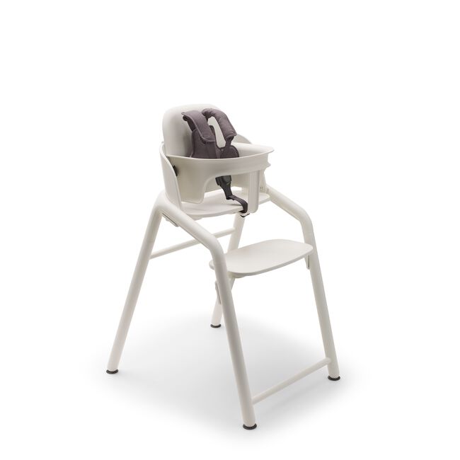 Bugaboo Giraffe chair and baby set with harness in white. - Main Image Slide 2 van 4