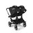 Bugaboo Donkey 5 twin stroller graphite base, midnight black fabrics, midnight black sun canopy - Thumbnail Slide 4 of 12