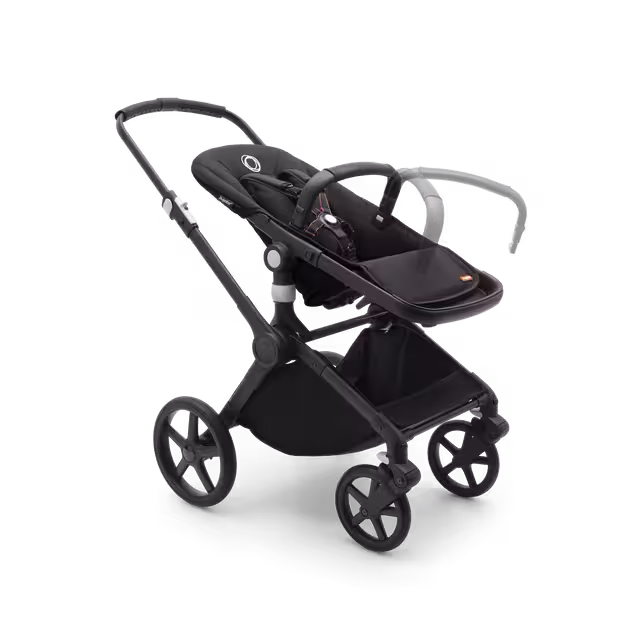 Bugaboo Fox Cub 2-in-1 stroller black base, desert beige fabrics, desert beige sun canopy - Main Image Slide 4 of 12