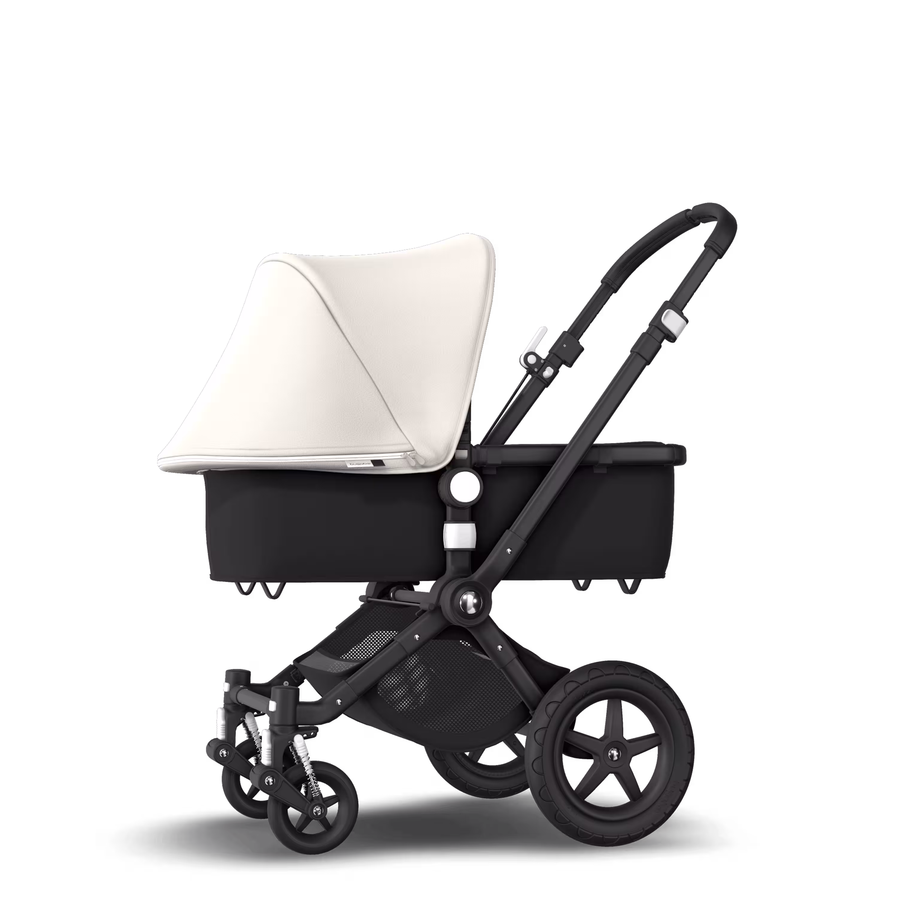 Bugaboo Cameleon 3 Plus seat and bassinet stroller fresh white sun canopy, black fabrics, black base - Main Modal Image Slide 2 of 9