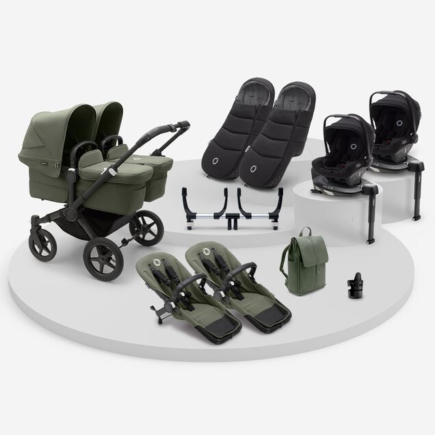 Bugaboo Donkey 5 Twin Ultimate Newborn Bundle - Main Image Slide 1 of 8