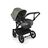 Bugaboo Donkey 5 Mono 2-in-1 stroller black base, grey mélange fabrics, forest green sun canopy - Thumbnail Slide 2 of 12