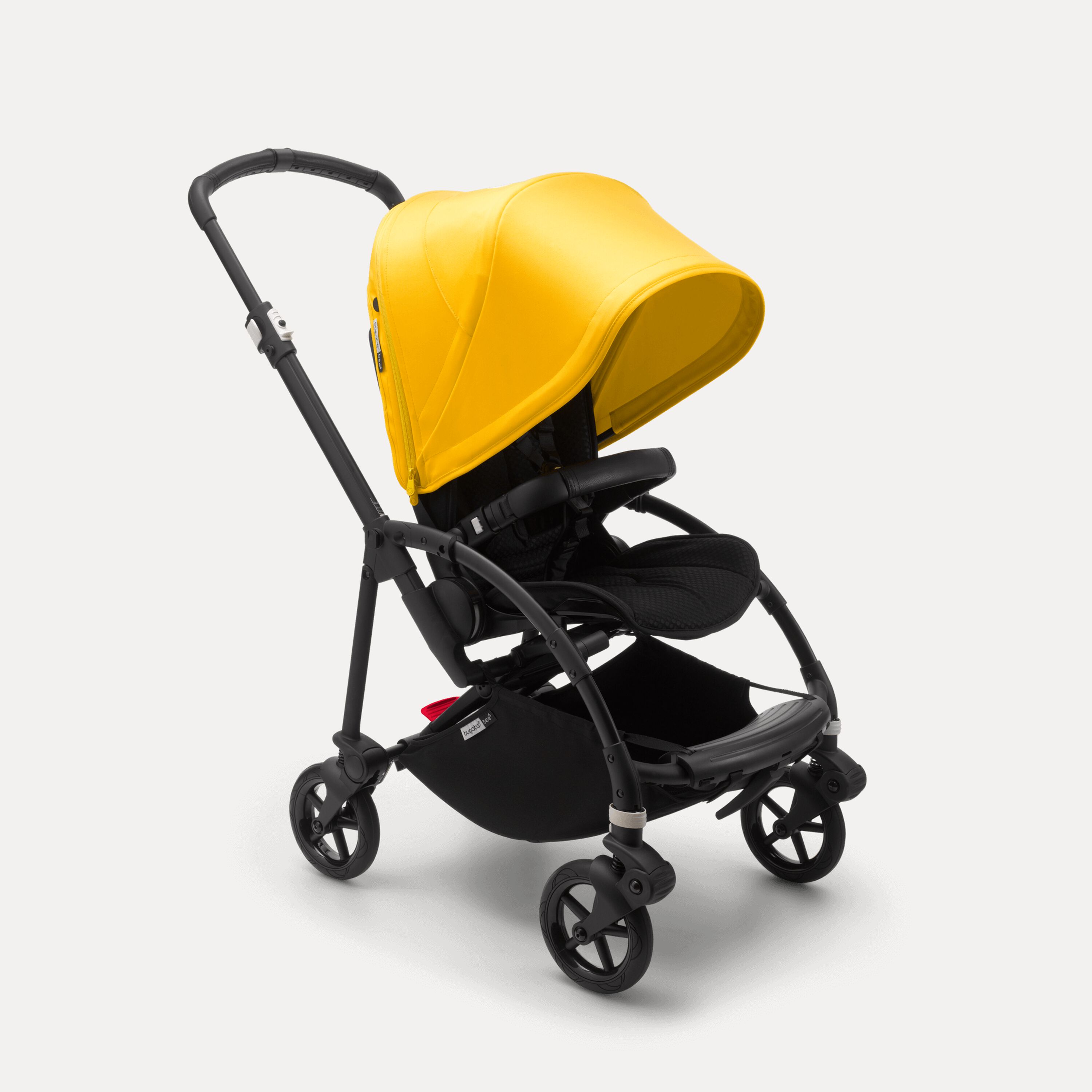 Bugaboo Bee 6 seat stroller lemon yellow sun canopy, black fabrics, black base - Main Modal Image Slide 1 of 2