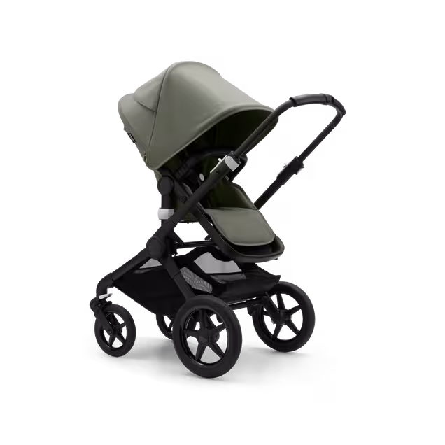 Bugaboo Fox 3 kinderwagen met stoel, met black frame, forest green bekleding en forest green zonnekap. - Main Image Slide 7 van 9