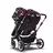 Bugaboo Donkey 5 twin stroller graphite base, midnight black fabrics, animal explorer red/blue sun canopy - Thumbnail Slide 3 van 12
