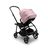 Bugaboo Bee 6 seat stroller soft pink sun canopy, black fabrics, black chassis - Thumbnail Slide 4 of 4
