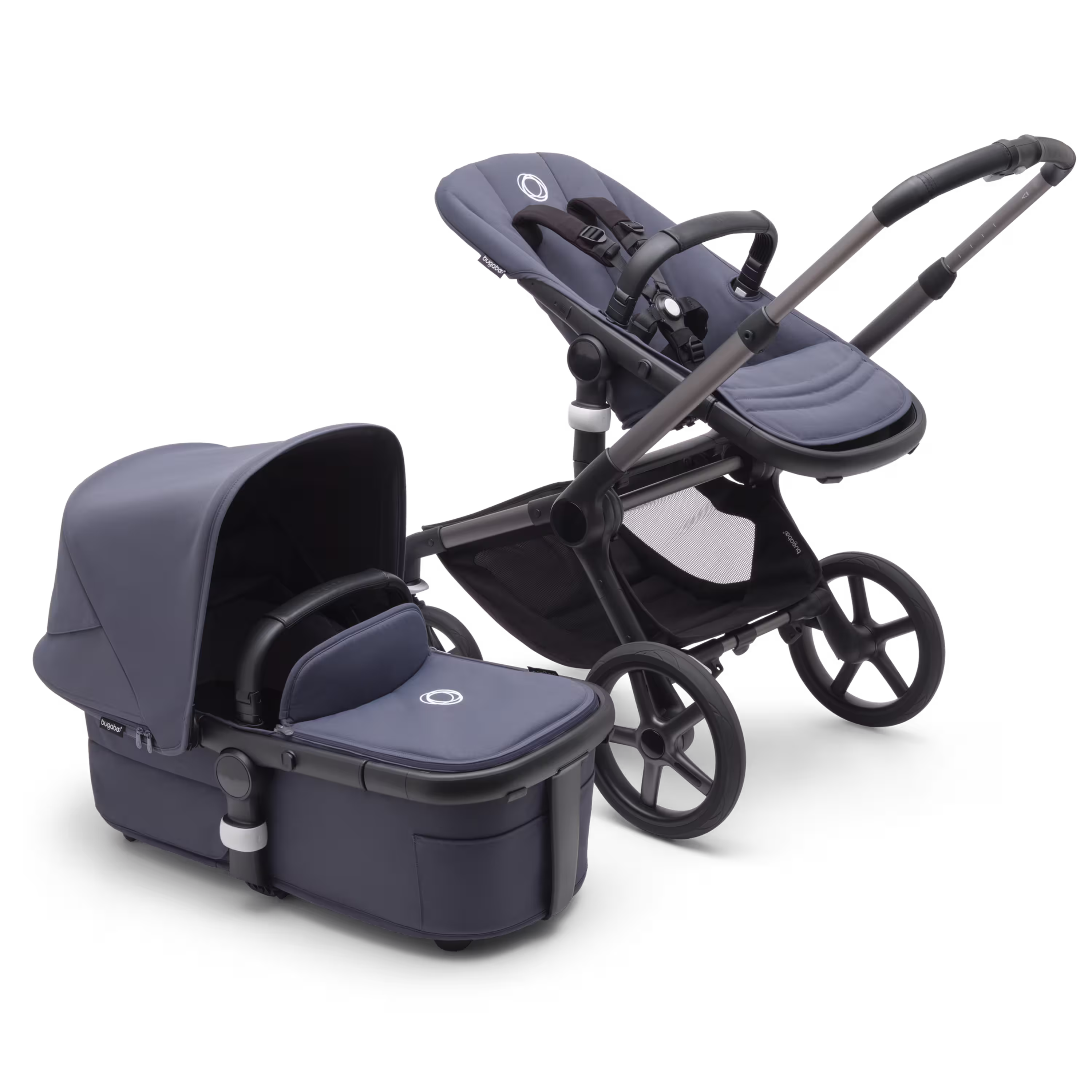 Bugaboo Fox 5 complete GRAPHITE/STORMY BLUE-STORMY BLUE - Main Modal Image Slide 2 van 2