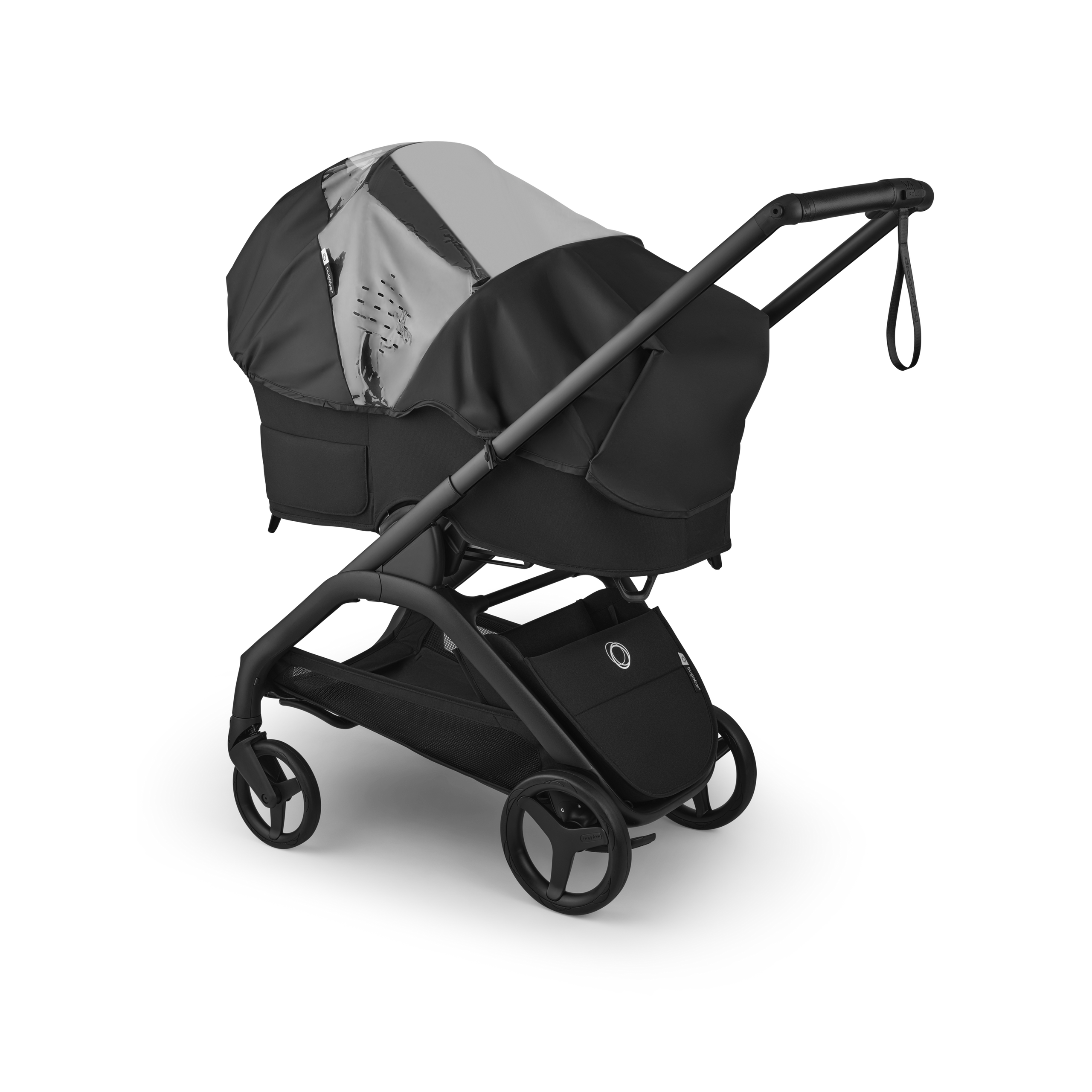 Bugaboo Dragonfly Plus 2-in-1 stroller graphite base, grey melange fabrics, grey melange sun canopy  - Thumbnail Slide 11 of 11