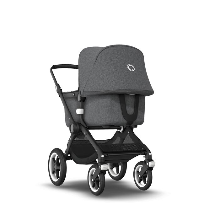 EU - Bugaboo Fox stroller bundle black grey melange - Main Image Slide 1 of 6