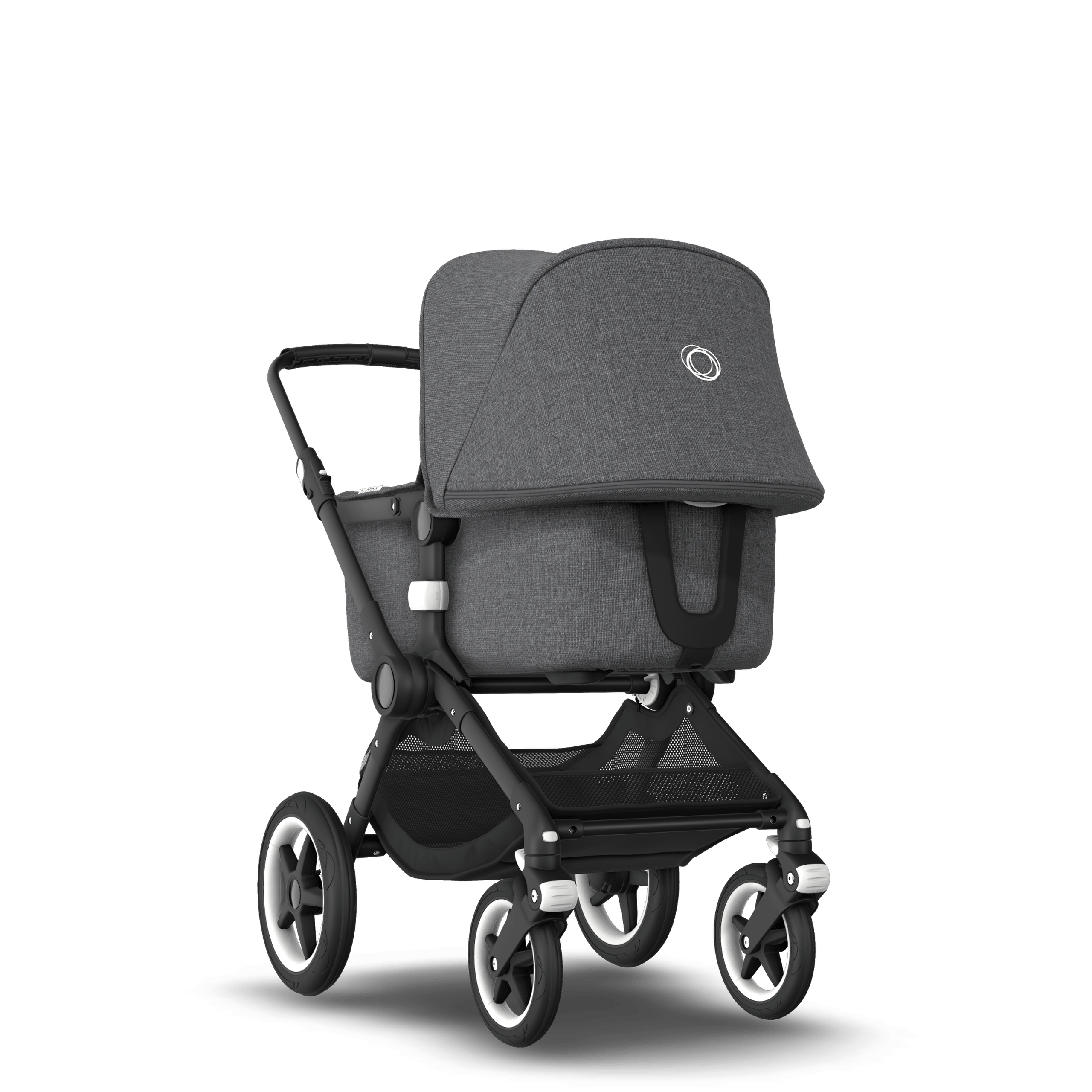 EU - Bugaboo Fox stroller bundle black grey melange - Thumbnail Slide 1 of 6