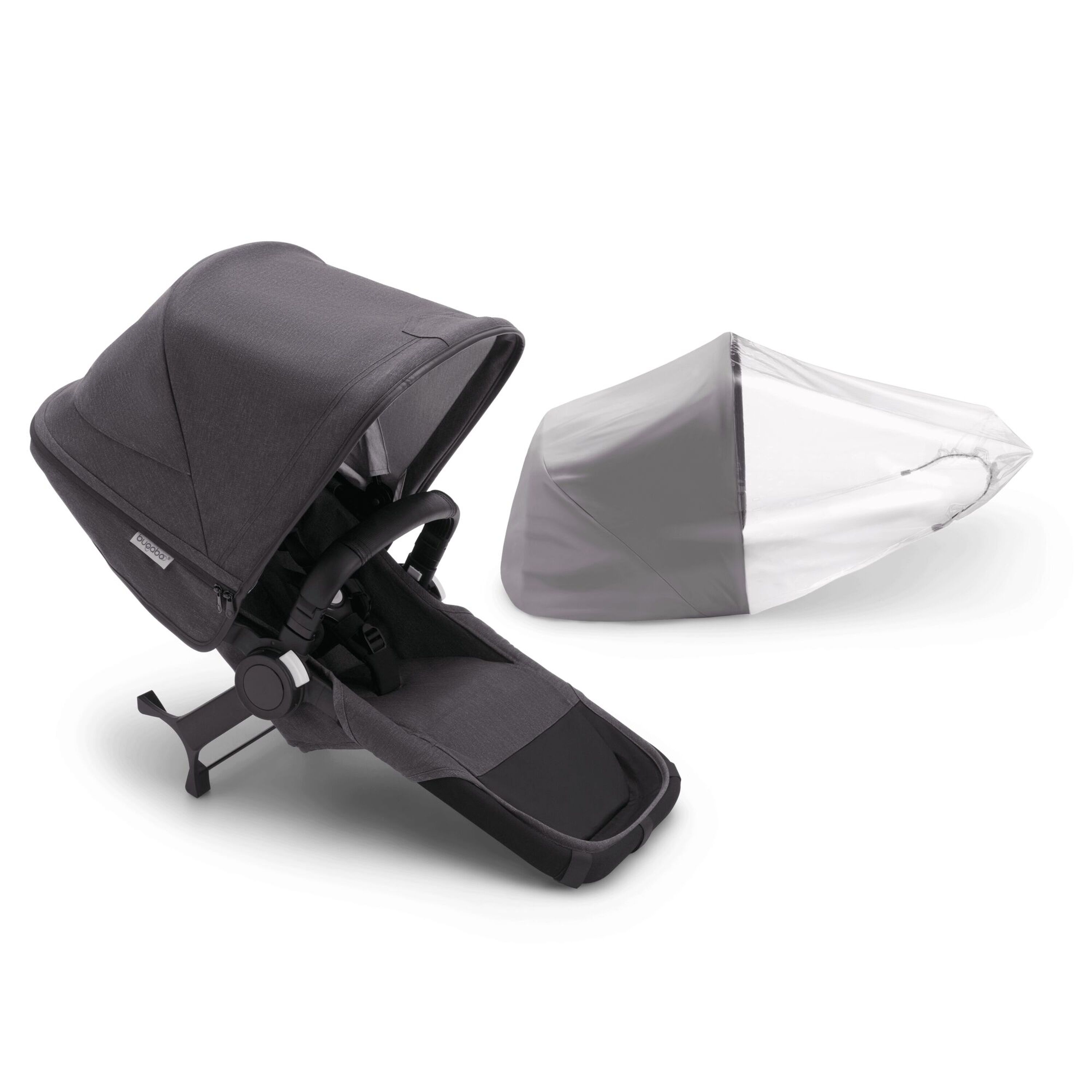 Refurbished Bugaboo Donkey 5 Mineral Duo extension complete WASHED BLACK - Main Modal Image Slide 2 van 2