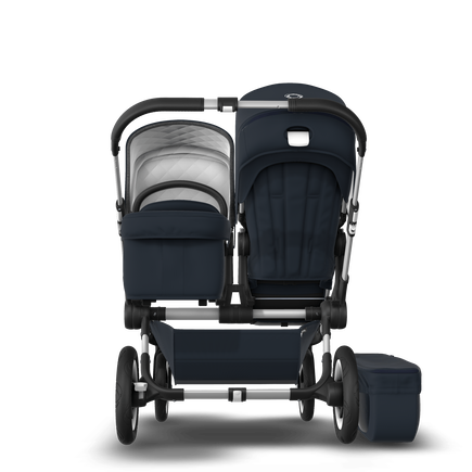 EU Bugaboo Donkey 2 Duo Classic Dark Navy, Aluminium Chassis