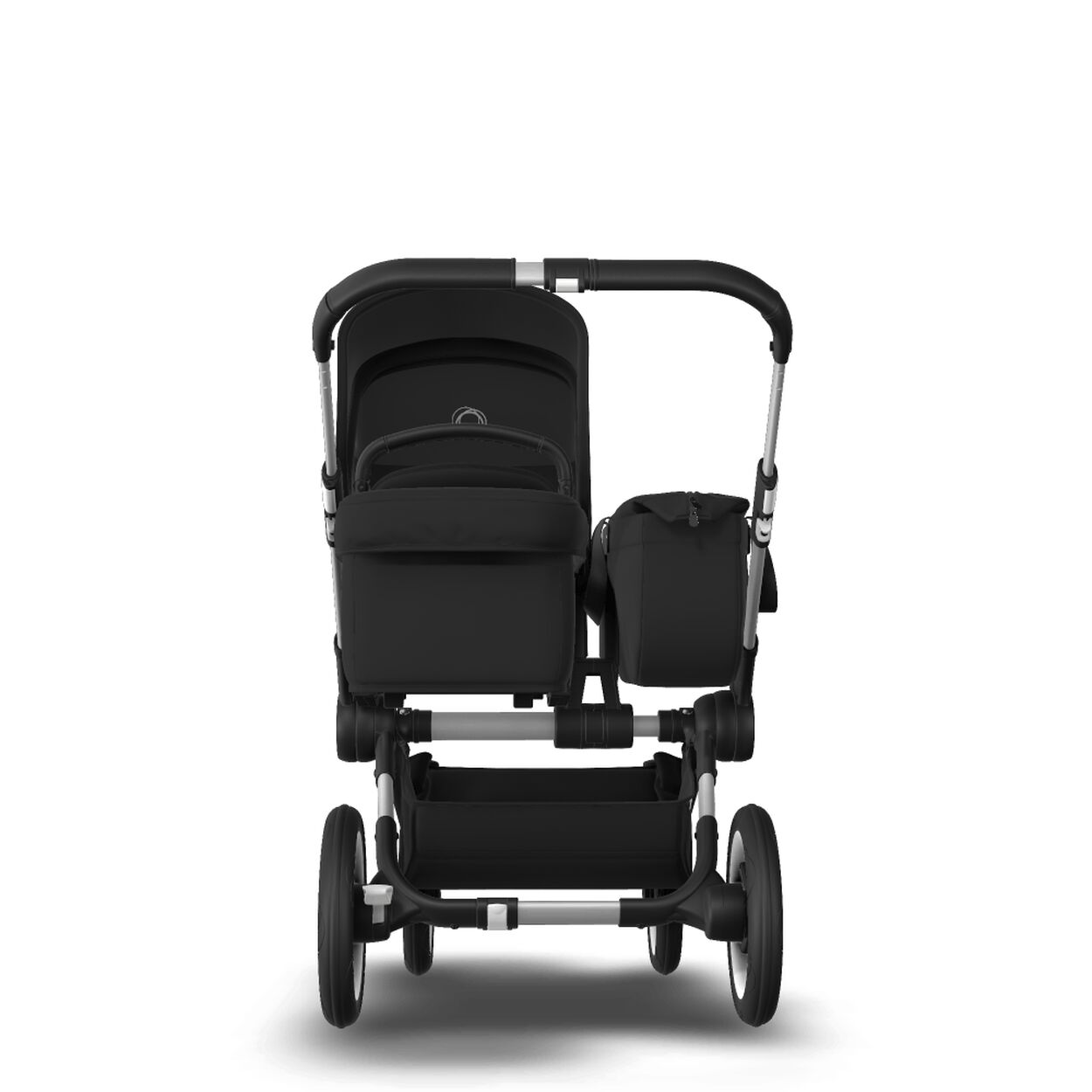 Bugaboo Donkey 3 Mono carrycot and seat pushchair Black sun canopy