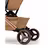 Bugaboo x Stella McCartney Butterfly 2 travel stroller tobacco brown base, tobacco brown fabrics, tobacco brown sun canopy - Thumbnail Slide 8 of 11