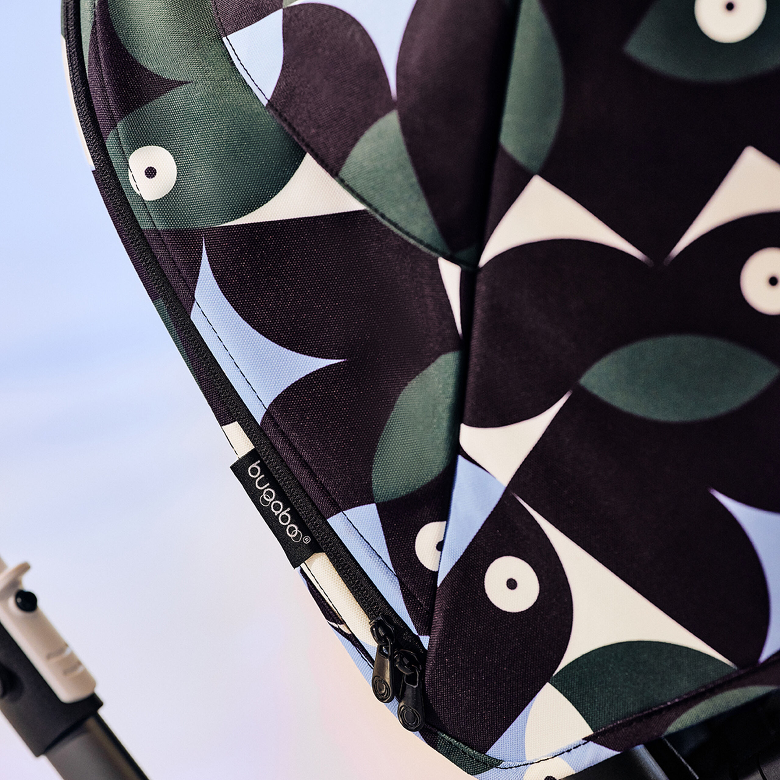 Bugaboo Fox 3 sun canopy Animal Explorer GREEN/ LIGHT BLUE - Thumbnail Slide 4 of 7