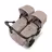 Bugaboo Donkey 6 twin pram black base, desert taupe melange fabrics, desert taupe melange sun canopy - Thumbnail Slide 3 of 9