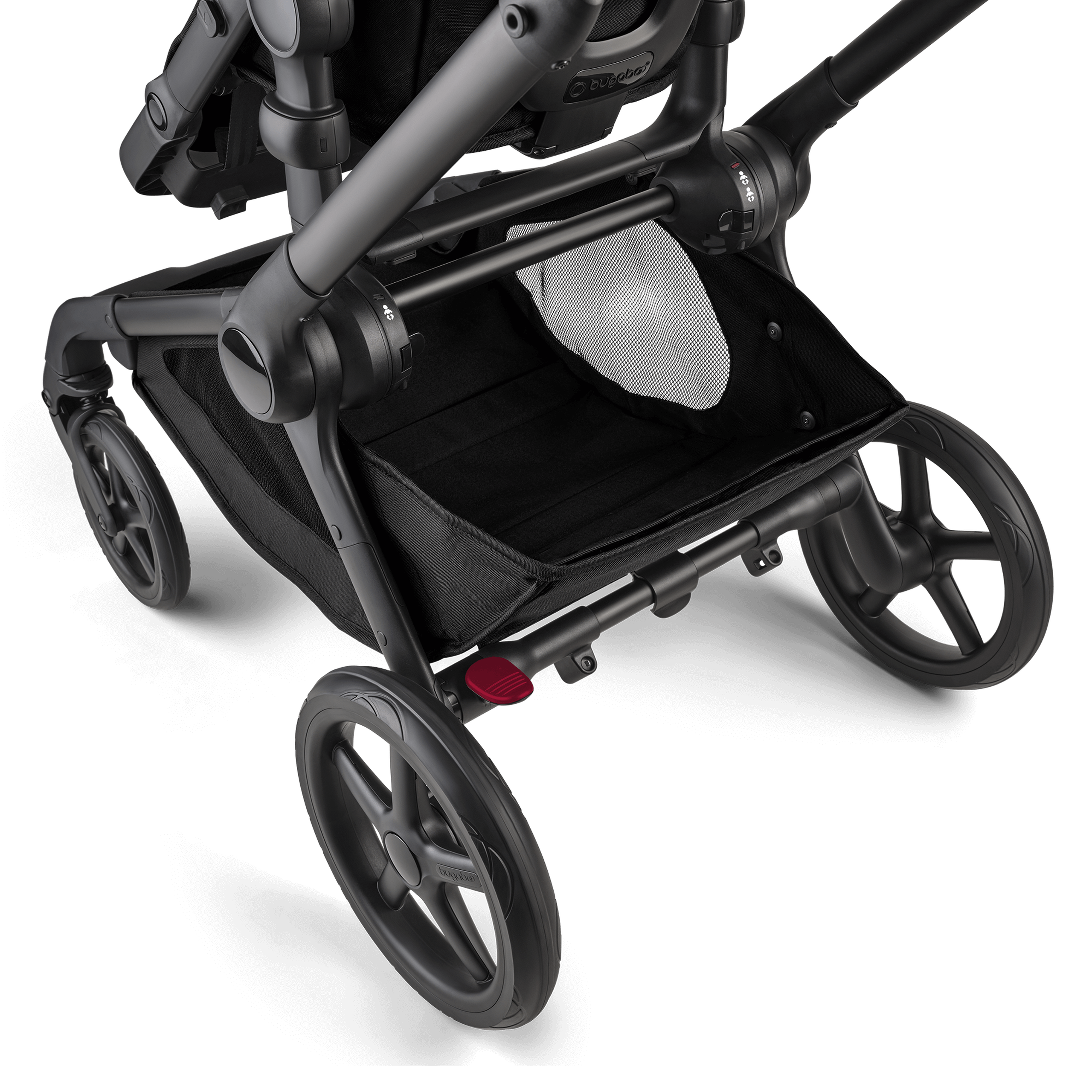 Bugaboo Kangaroo 2-in-1 pram black base, dark cherry red fabrics, dark cherry red sun canopy - Thumbnail Slide 9 of 18