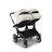 Bugaboo Donkey 5 twin stroller graphite base, midnight black fabrics, misty white sun canopy - Thumbnail Slide 4 of 12
