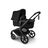 Bugaboo Fox 5 Renew bassinet newborn stroller, with black chassis, Heritage Black fabrics, and Heritage Black sun canopy. - Thumbnail Slide 2 of 12