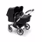 Bugaboo Donkey 5 twin stroller aluminium base, midnight black fabrics, midnight black sun canopy - Thumbnail Slide 1 of 10