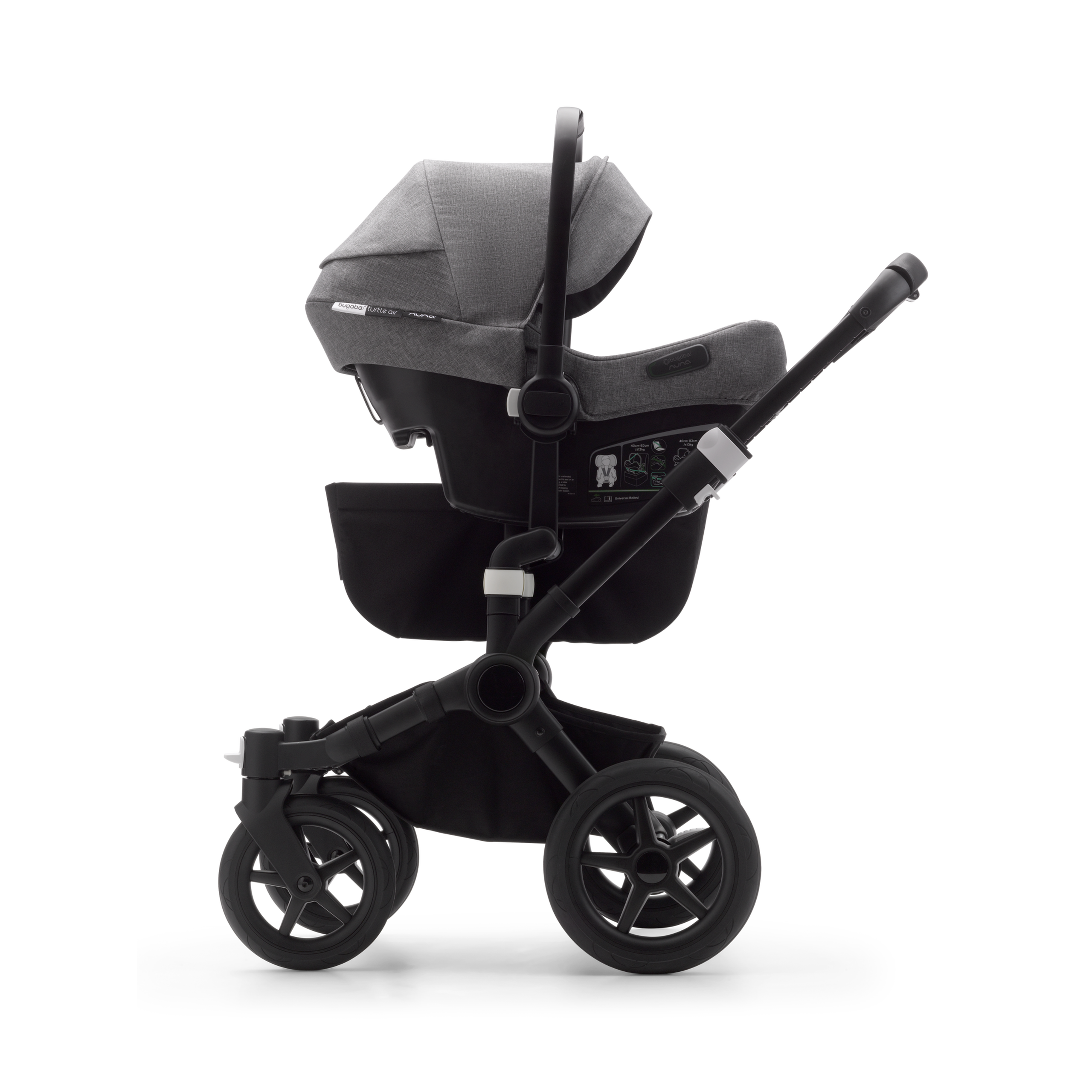 Bugaboo Turtle air by Nuna car seat GREY - Thumbnail Slide 10 of 14