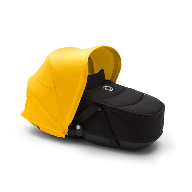 AU - B6 bassinet pram bundle black, black, lemon yellow