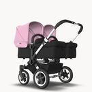 US - D2T stroller bundle aluminum, black, soft pink