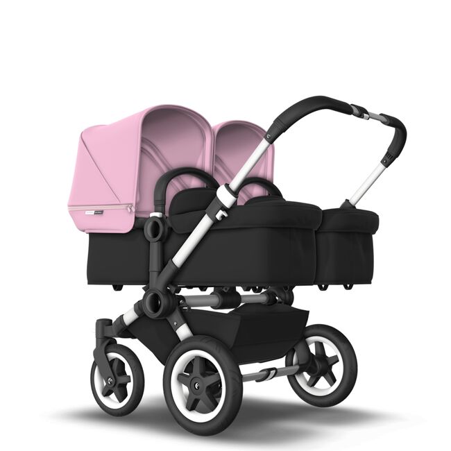 US - D2T stroller bundle aluminum, black, soft pink - Main Image Slide 1 of 2