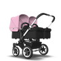 US - D2T stroller bundle aluminum, black, soft pink - Thumbnail Slide 1 of 2