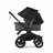 Bugaboo Donkey 5 Duo double stroller black base, grey mélange fabrics, midnight black sun canopy - Thumbnail Slide 2 of 11
