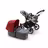 Bugaboo Donkey3 mono complete ASIA ALU/GREY MELANGE-RED - Thumbnail Slide 1 of 4