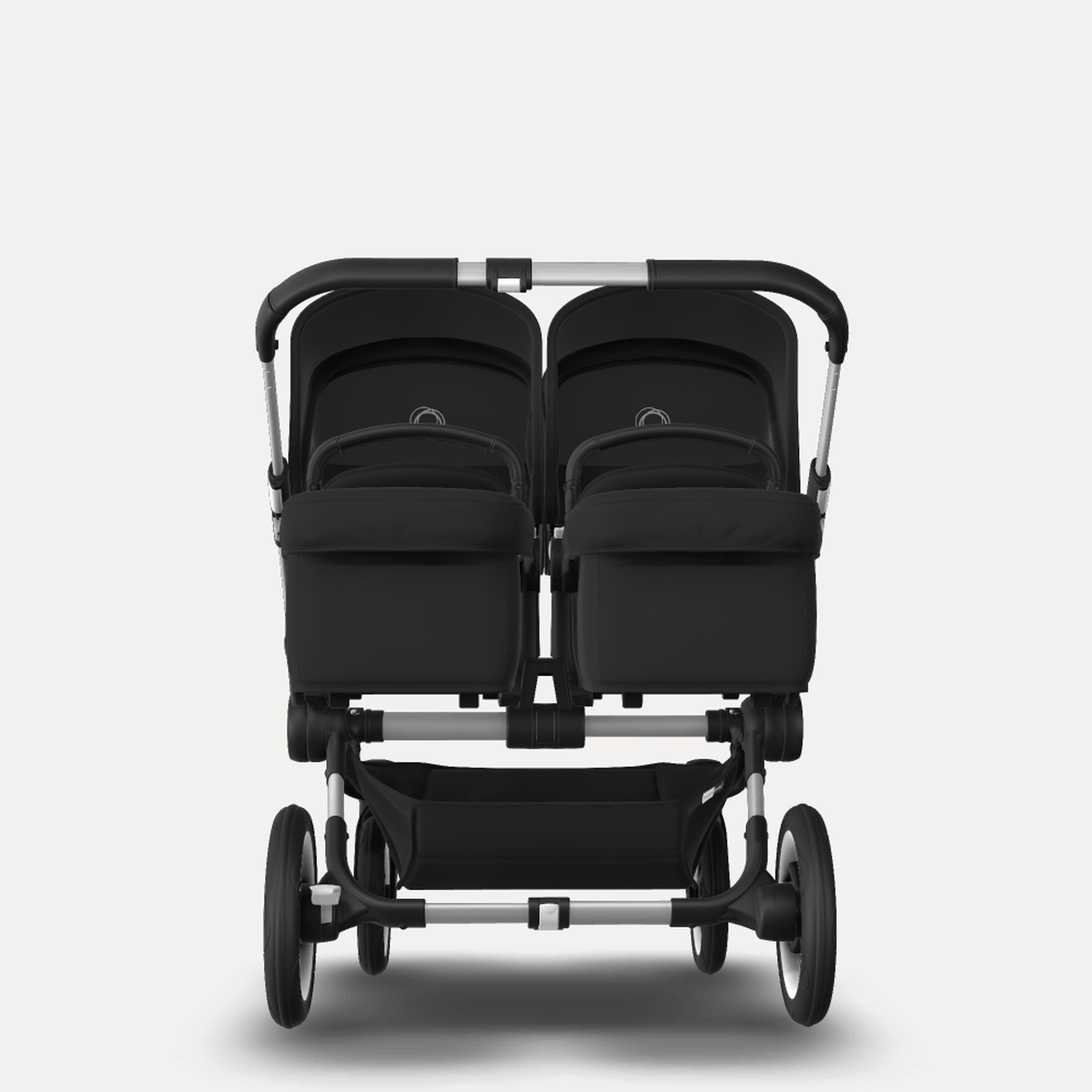 Bugaboo Donkey 3 Twin travel system black sun canopy, black fabrics, aluminium base - Main Modal Image Slide 11 of 15