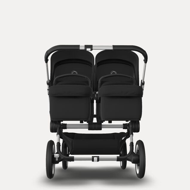 Bugaboo Donkey 3 Twin travel system black sun canopy, black fabrics, aluminium base - Main Image Slide 11 of 15