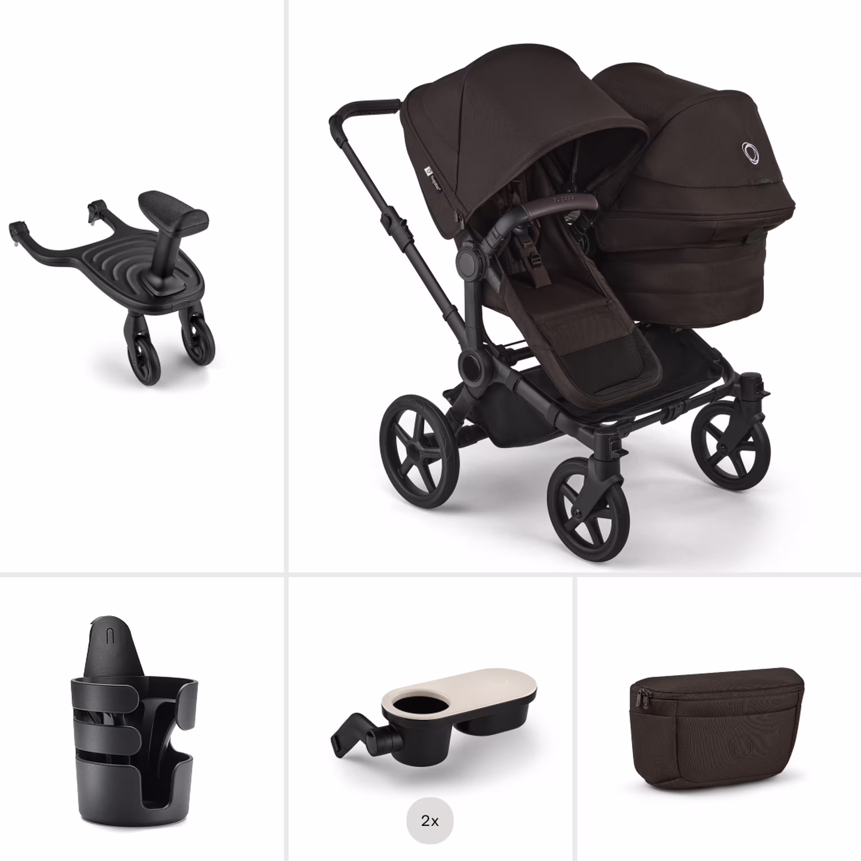 Bugaboo Donkey 6 Double Sibling Essentials Bundle​ - Main Modal Image Slide 1 of 6
