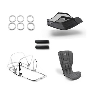 Refurbished Bugaboo Bee5 style set GREY MELANGE