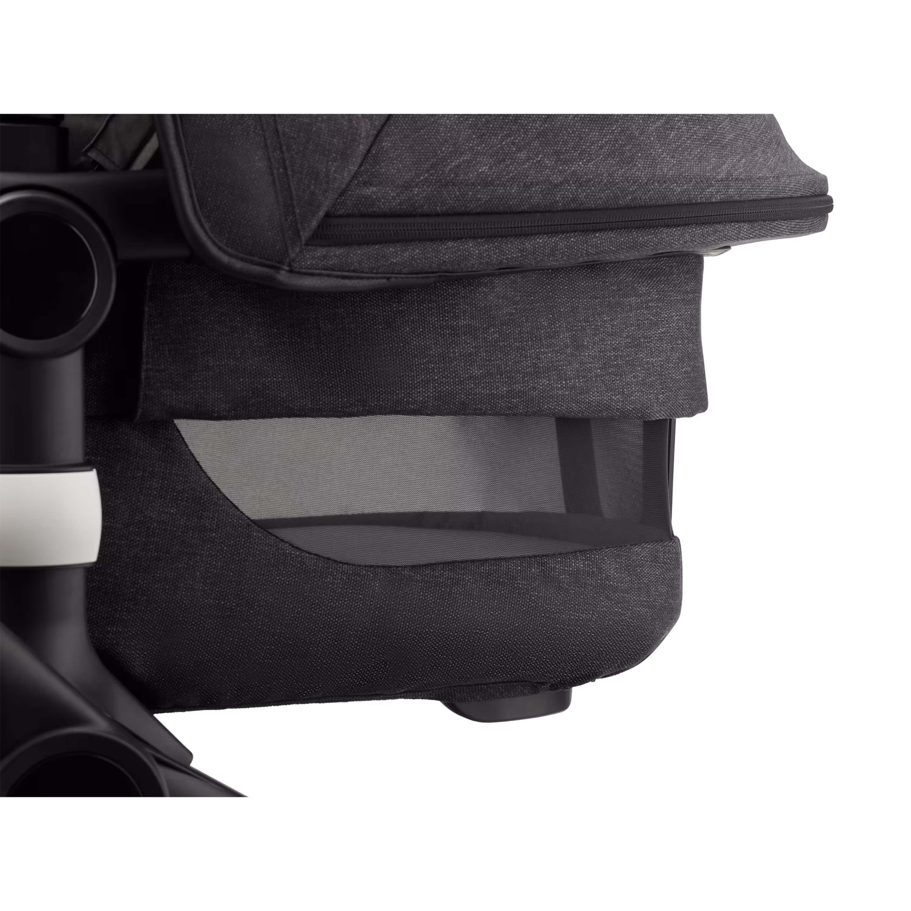 Bugaboo Fox 3 bassinet and seat stroller black base, mineral washed black fabrics, mineral washed black sun canopy - Main Modal Image Slide 5 of 15