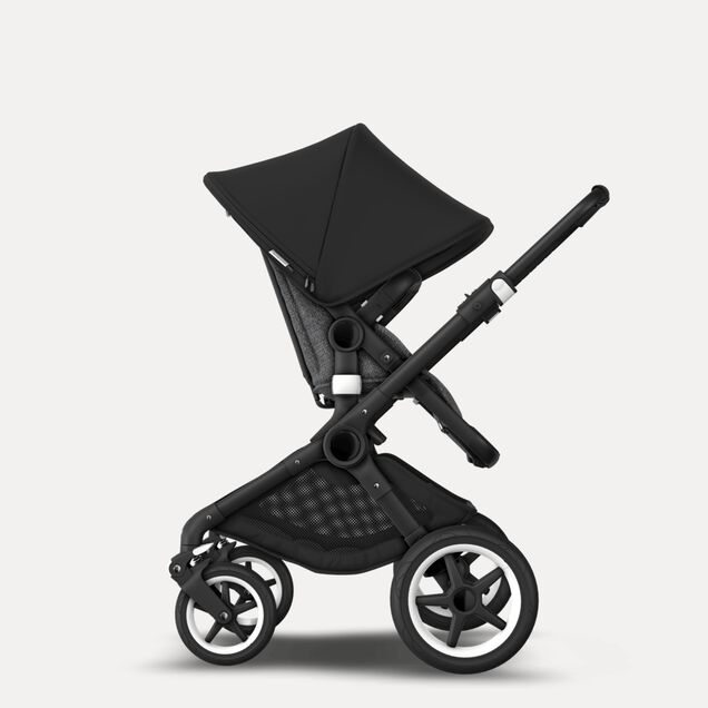 Refurbished Bugaboo Fox complete UK BLACK/GREY MELANGE-GREY MELANGE - Main Image Slide 2 of 2