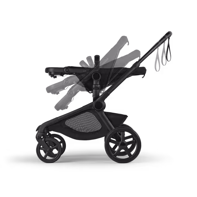 Bugaboo X Artipoppe Kangaroo Limited Edition 2-in-1 stroller black base, heritage black fabrics, bugaboo x artipoppe sun canopy - Main Image Slide 9 of 12