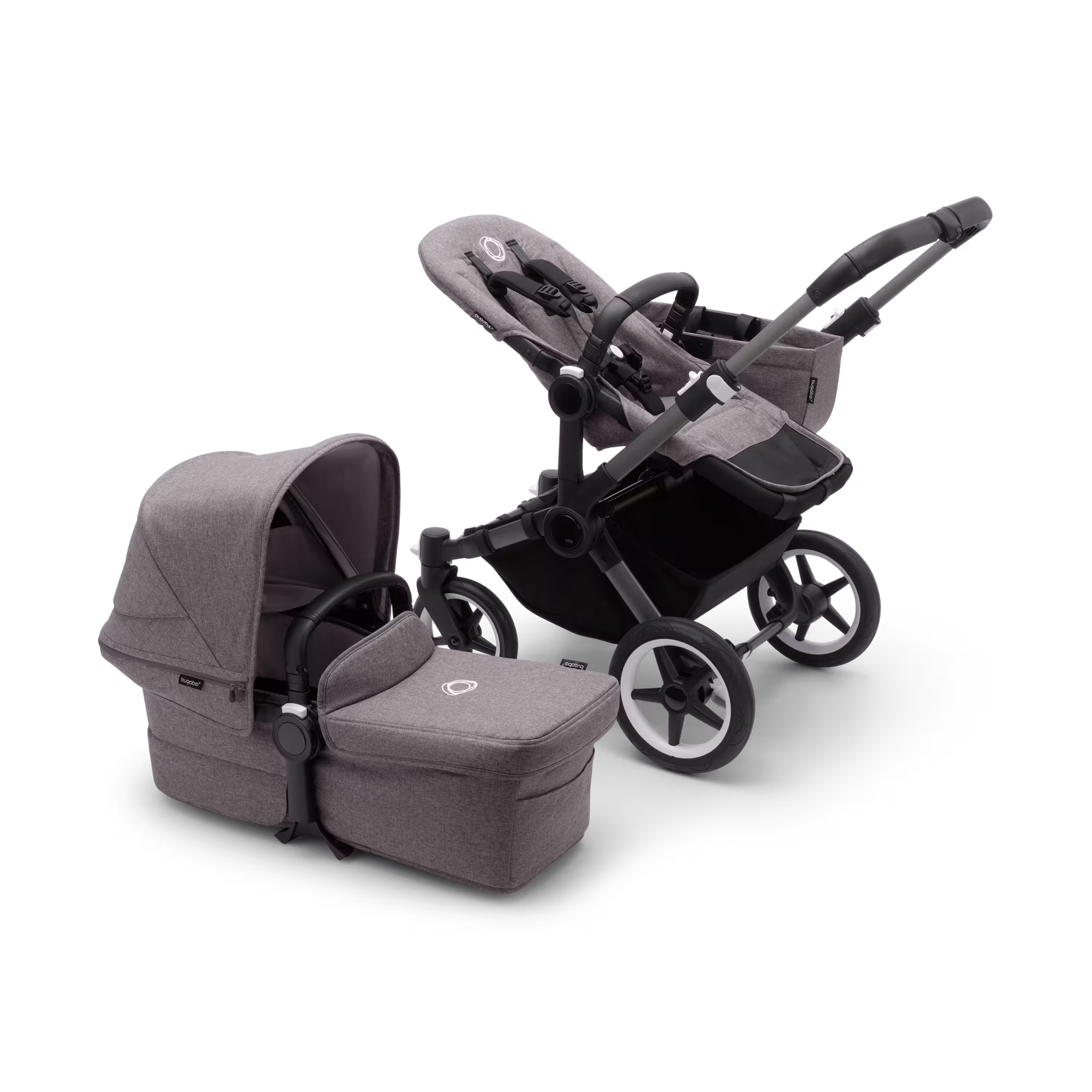 Refurbished Bugaboo Donkey 5 Mono complete UK GRAPHITE/GREY MÉLANGE-GREY MÉLANGE - Main Modal Image Slide 3 of 7