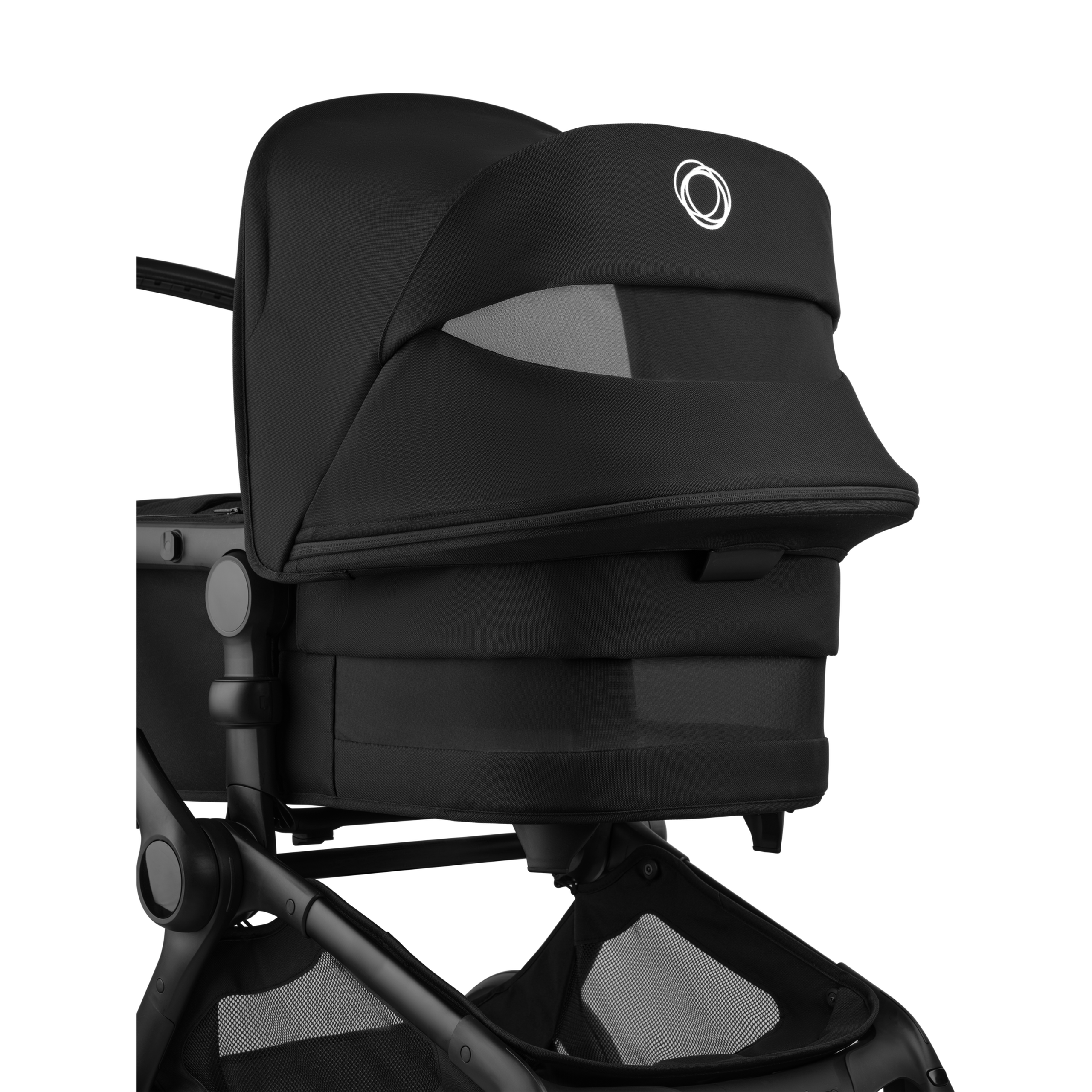 Bugaboo Fox 5 Renew 2-in-1 stroller black base, cocoa brown fabrics, cocoa brown sun canopy - Thumbnail Slide 5 of 12